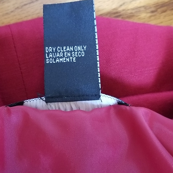 16 Womens Petite RED  long Dress Lined - Picture 11 of 13